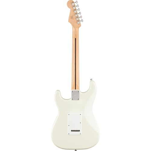 Image of Fender Squier Sonic Stratocaster - Arctic White Bundle with Tuner, Strap, Picks, and Austin Bazaar Instructional Video