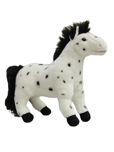 Peluche Appaloosa tachetée pour consoler les enfants qui rêvent d'un vrai cheval
