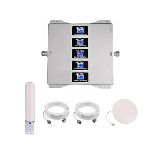 KKBSTR Amplificador 4G 5G Repetidor Señal Movil 5 Bandas, Mejora la Señal de Tu Teléfono Móvil