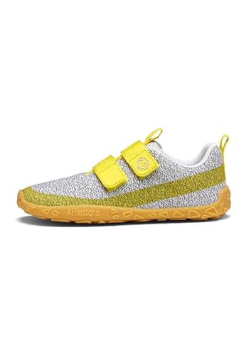 Affenzahn Sneaker Vegan Dream Low Cut Sommerschuh für Jungen und Mädchen, Größe 31-37 Kieselsteingrau - Grau