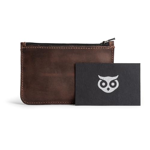 Hide & Drink, Zippered Wallet, Card Case, Folded Bills Storage, Coin Organizer, Travel Accessories, Full Grain Leather, Handmade, Bourbon Brown4