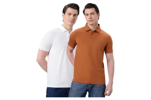 Image of Symbol Premium Men's Super Soft Cotton Stretch Polo | Regulat Fit | Available in Plus Sizes White