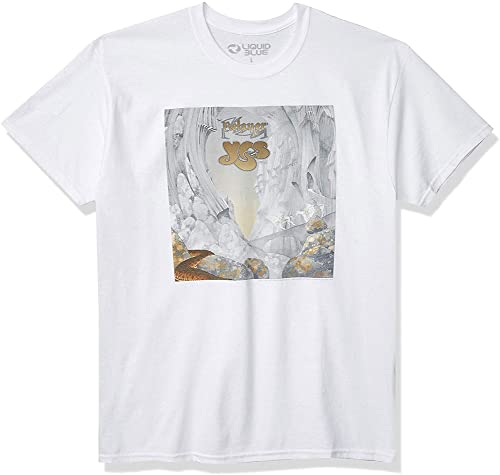 Image of Liquid Blue Yes Relayer Album Cover Art White T-Shirt - White - XL