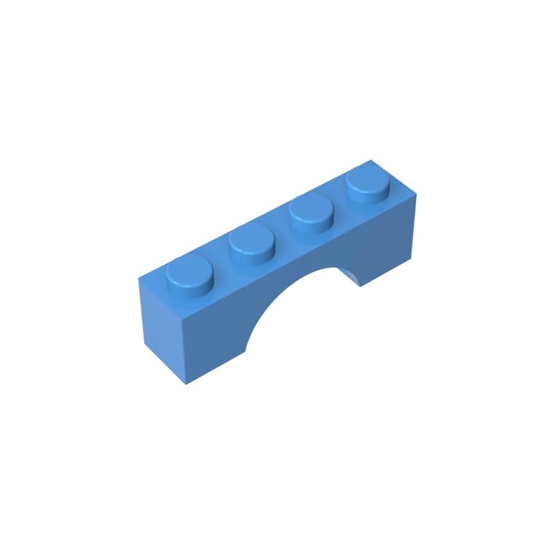 GDS-681 Compatible with LEGO 3659 Brick Arch 1x4, Medium Blue, 50 PCS โ image 1