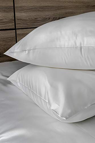 Taie d'oreiller en coton égyptien Provence Scala blanc 50x75 cm de qualité supérieure lot de 2 - 3