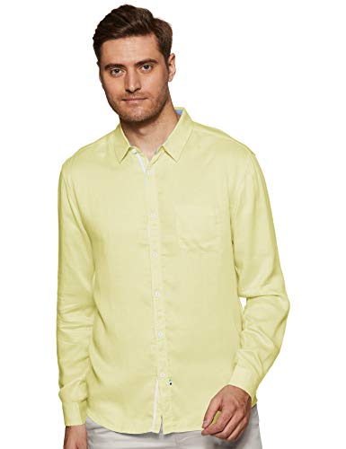Image of Spykar Men's Solid Slim Fit Shirt