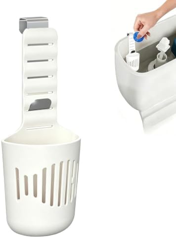 Toilet Tank Cleaning Tablet Holder with Adjustable Hook, Silicone Basket image 4