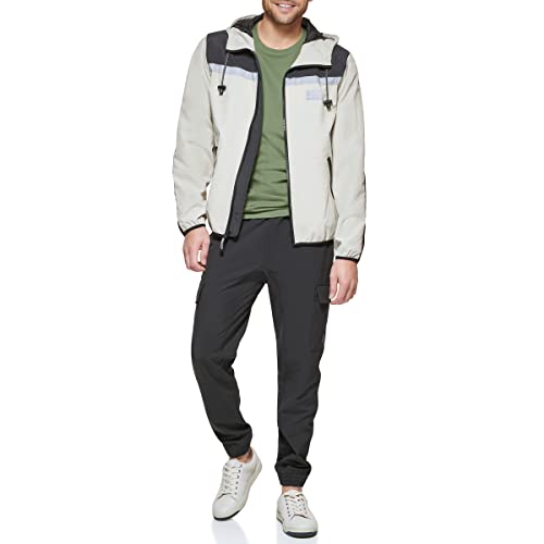 Image of DKNY Men's Active Reflective Colorblock Windbreaker