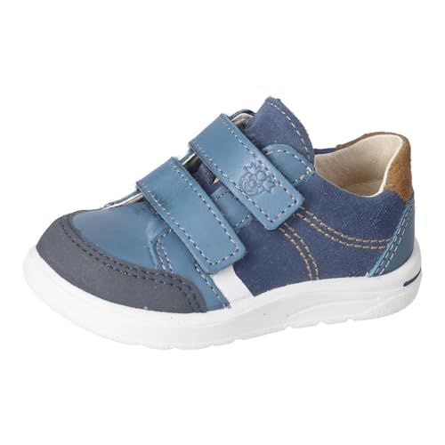 RICOSTA Pepino Jamie Azul/Gris (Nautic/Oslo) Velour Entrenadores Zapatos, Jeans Reef Marrón 151, 20 EU
