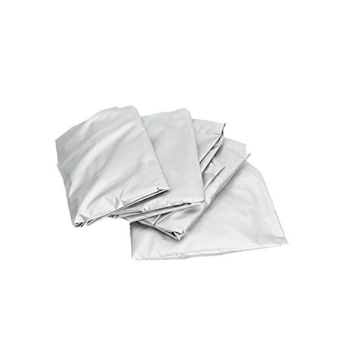 Ensemble de 4 Housses de Pneu Protection Solaire Housse de Pneu Universelle s'adapte au Protecteur de Pneu étanche argenté pour Camion SUV Camping-Car (27~29in)