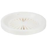 Trenton Gifts 10-Inch Reusable Plastic Paper Plate Holders, Picnic Supplies (12 Set - White)