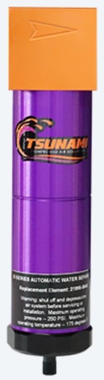 120 CFM, Tsunami 3/4" NPT Industrial Combination Water Separator Particulate Filter & Air Pressure Regulator