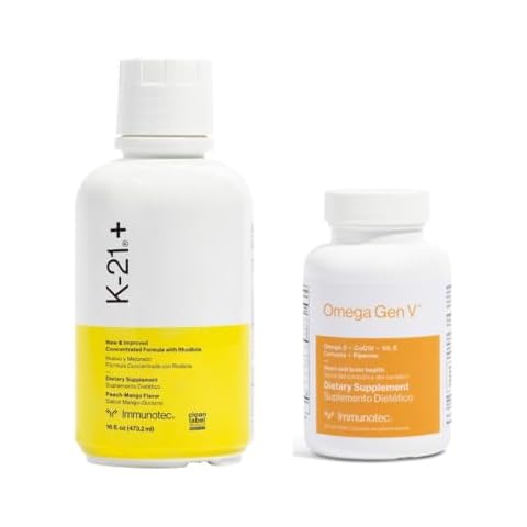 Immunotec Bundle (1 K-21+ and 1 Omega Gen V) - Herbal Blend with Rhodiola, Omega 5-in1 Formula Cover