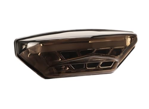Feu arrière LED moto 12V haute luminosité avec éclairage de stop rouge et jaune