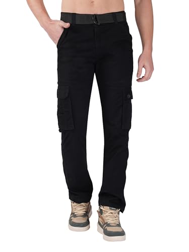 Image of Urban Legends Cargos for Men || Men's Cotton Regular Fit Cargo Joggers with 6 Pockets || Casual Pants || (UL-1R9)
