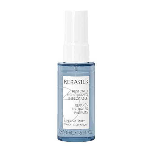 Kerasilk Repairing Spray, For Dry & Damaged Hair, Strengthens & Smooths, Lightweight Care, Vegan, 50ml (Travel Size)