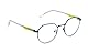 FILA GEOMETRIC Edelstahl Brillen in Matt Blau für Unisex, Brille mit Sehstärke, optional mit Sonnenbrillen tönung oder Blaulichtfilter (Modell VFI703L)