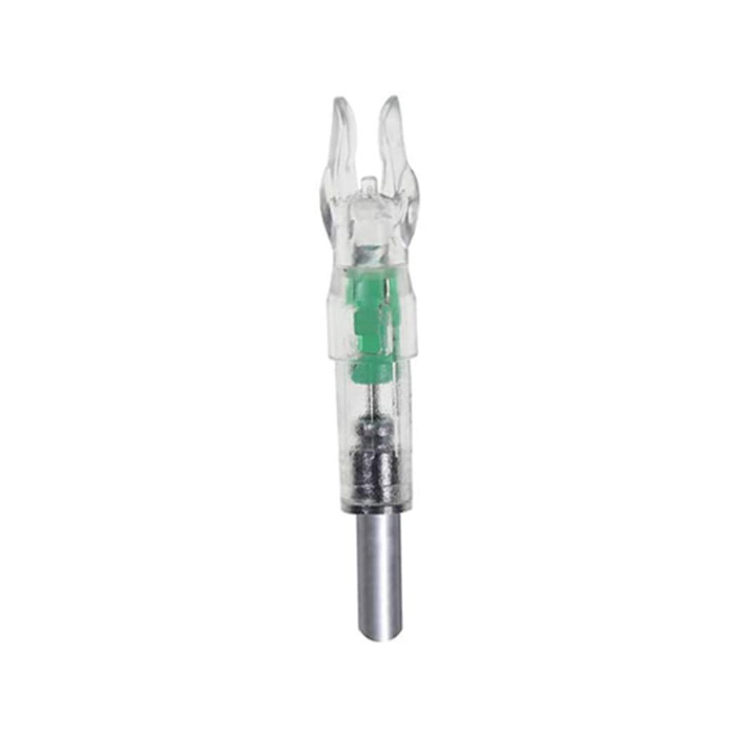 Encoches LED Pour Flèches – Lot De 12, Plastique Lumineux, Couleurs Aléatoires, Allumage Auto, Batterie 24h+