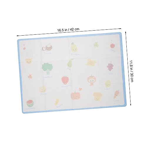 TOGEVAL 10 Stuks Tafelmat Baby Vloer Speelkleed Wegwerp Placemats Voor Peuters Peuter Placemats Voor Eettafel Eettafel Matten Kinderen Reizen Placemats Tafel Placemats Ingrediënten Baby - Afbeelding 5