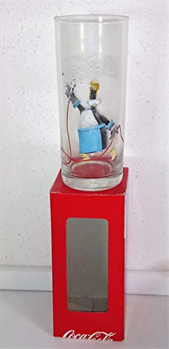 /Coca-Cola, Vasos de Cristal, músicos, Retro, Original, Caja de cartón.