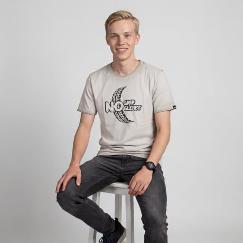 Image of Men's Round Neck Graphic Printed T-Shirt, Red | Premium Cotton Casual Riding Tee | Comfortable Regular Fit Crew Neck for Bikers & Everyday Wear