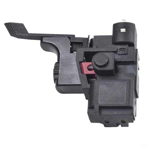 Interrupteur marche/arrêt compatible avec perceuse Bosch GBM13-2RE PBH240RE GBH2SR PSB500R GAH500DSR GSB18-2RE - Métal noir - Plastique