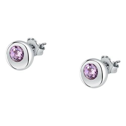 Image of Morellato Women's Earrings in Recycled 925‰ Silver with Colored Stone, TESORI ETERNI Collection