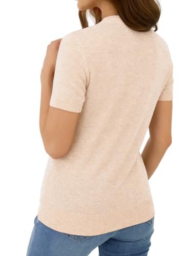 GKBK Women's Short Sleeve Sweaters Wool Blend Knit Summer Tops Soft Business Casual Outfits for Women 2026 Fashion Trendy - image 3