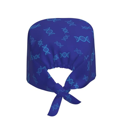 Image of Working Cap Scrub Cap with Sweatband Adjustable Unisex Women Tie Back Hat Nurse Surgical Caps