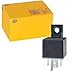 Price comparison product image HELLA 4RA 007 793-041 Relay, main current - 12V - 4-pin connector - Wiring Diagramme: S2 - Plug: B3 - High Performance Contact - Colour: Black - with holder