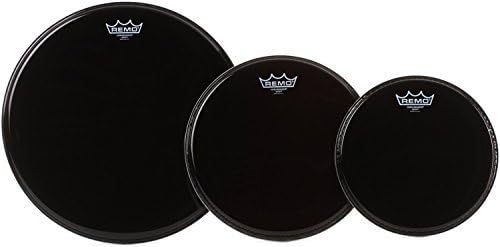 Remo Ambassador 3-Pc Tom Pack - 10 12 16 Inches - Ebony