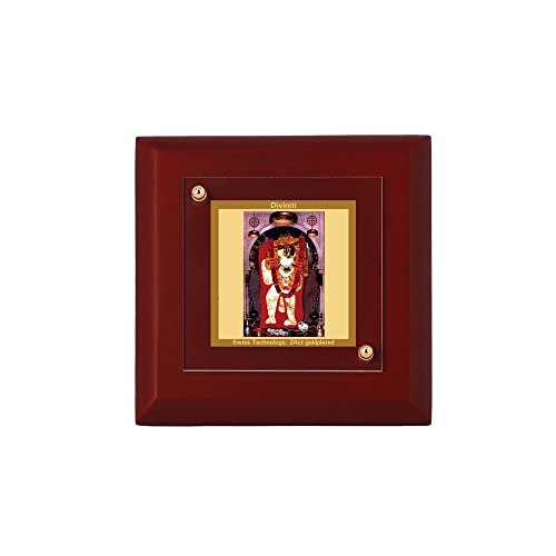Cadre photo Mahendipur Balaji or 24k pour décorer votre coin de prière pooja