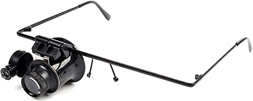 Loupe d'anglets 20x magnificateur éclairé pour horloges et montres