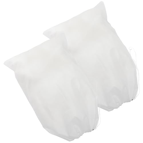 Operitacx 2個 冬季用不織布植物防凍保護カバー ジッパー 巾着紐付き 霜 雪 風対策 ポット植物 低木 バラ用 軽量コンパクト屋外用