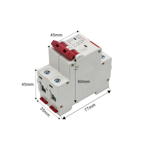 Mini disjoncteur 25A 2P C Type rail 35mm pour tableau électrique triphasé 400V - 2
