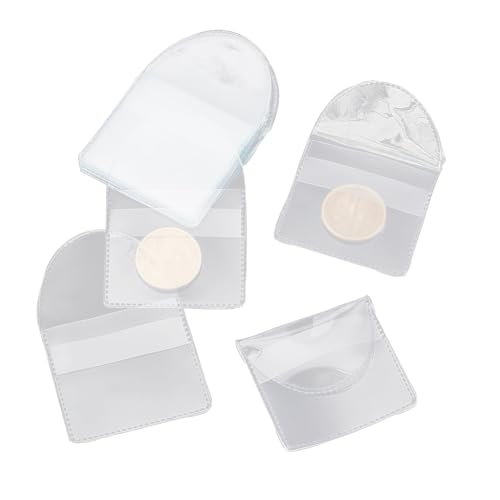 50 fundas transparentes para monedas de PVC miniatura 1