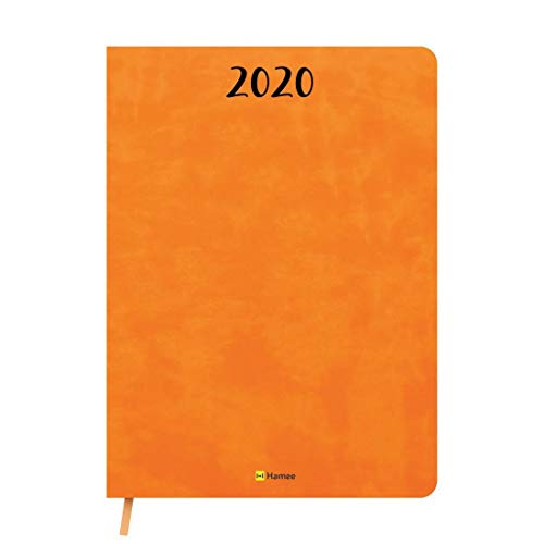 Télécharger Hamee 2020 Agenda journalier A5 en cuir marron clair 365 pages un jour par page livre En ligne