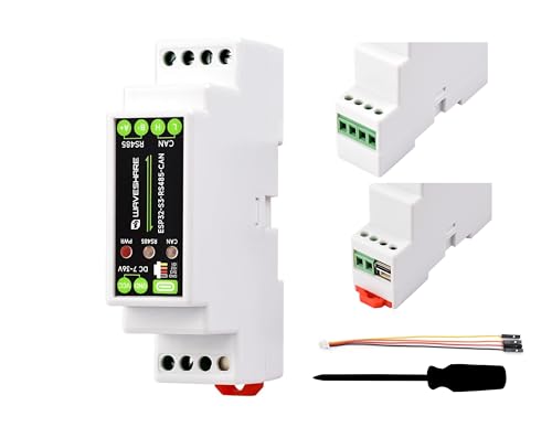 Industrial ESP32-S3 Control Board with RS485 and CAN Communication Interfaces, Supports Wi-Fi /Bluetooth, Better for RS485 Modbus Modules or CAN Devices, Built-in Protection Circuits, Safe & Stable