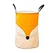 Gesh Cesta de almacenamiento plegable para la ropa sucia, juguetes para niños, barril de dibujos animados, zorro, cubo de almacenamiento, organizador de ropa sucia, organización de lavado amarillo-A