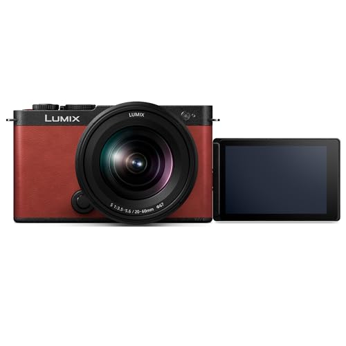 Image of LUMIX S9 Full Frame Camera with 20-60mm F3.5-5.6 L Mount Lens, Compact Mirrorless Camera for Content Creators with Real Time LUT, Open Gate and Easy Sharing of Photos & Video - DC-S9KR (Red)