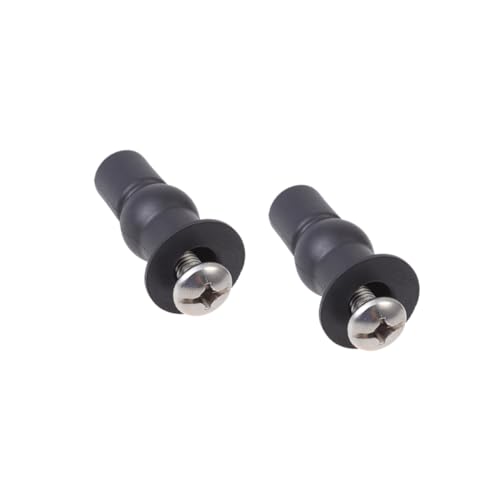 PENIKOKO 2個 固定用トイレ蓋ネジ 耐久性属製 拡張スクリュー付属 標準便座対応 交換用トイレ部品 便座固定アクセサリー