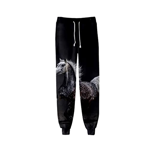 Pantalon de jogging imprimé 3D marron 3XL style urbain décontracté