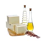 Jabon Puro de Aceite de Oliva enriquecido con Aceite de Rosa Mosqueta - jabón vegano natural sin colorantes ni aromas, elaborado a base de aceites - MamaManuela (Con Aceite de Rosa Mosqueta)