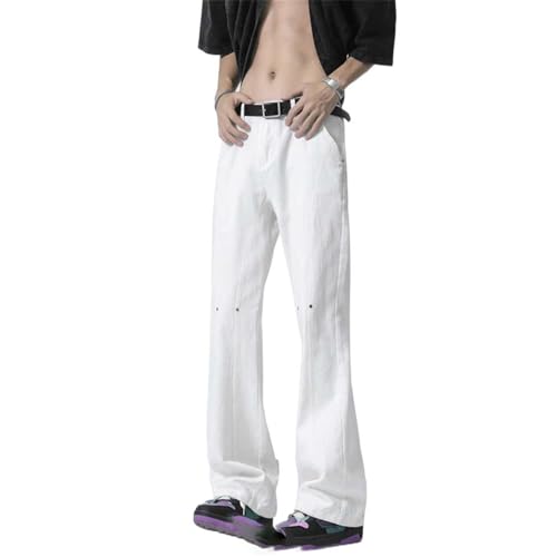 Men's Jeans American Casual Retro Classic Loose Long Pants