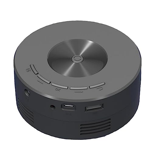 casstaly YT200 Mini Proyector PortáTil LED Proyector de Video MóVil Reproductor de Medios de Cine en Casa NiñOs Hogar con Cable Misma Pantalla Proyector
