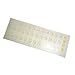 HQRP Hebrew Keyboard Stickers on Transparent Background for All Mac, PC Desktops & Laptops w/ Yellow Letters