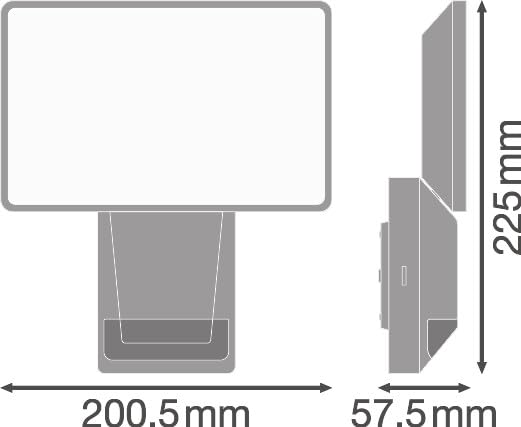Projecteur extérieur avec détecteur pour parking et parcs