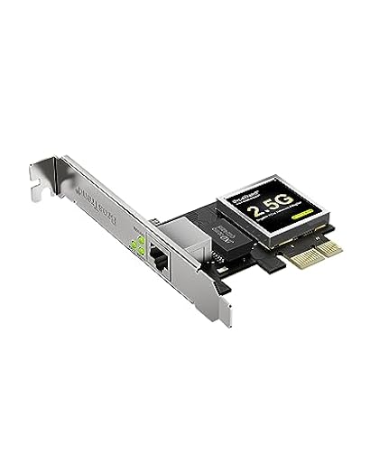BrosTrend 2,5G Tarjeta de Red PC, PCIe Adaptador de Red con Perfil Bajo Extra, PCIe Gigabit Ethernet RJ45 Soporte Windows 11/10/8.1/8/7/XP/2000, Windows Server etc. NIC PCI Express Vida ÚTI Protección | Ya disponible en tu tienda friki favorita! En mundofriki.es!