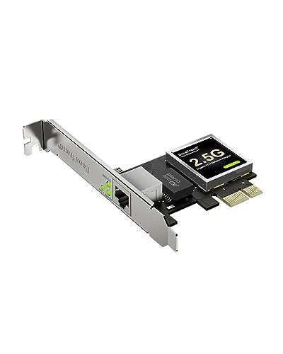 BrosTrend 2,5G Tarjeta de Red PC, PCIe Adaptador de Red con