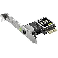 BrosTrend 2,5G Tarjeta de Red PC, PCIe Adaptador de Red con